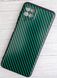 Защитный чехол Hybrid Carbon для Samsung Galaxy M32 - Green (4703). Фото 2 из 8