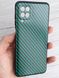 Захисний чохол Hybrid Carbon для Samsung Galaxy M32 - Green (4703). Фото 1 із 8