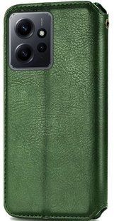 Чехол-книжка Getman Cubic Wallet для для Xiaomi Redmi Note 12 - Navy Green