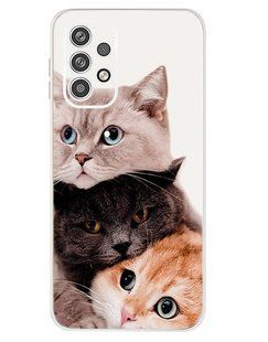 Силіконовий (TPU) чохол із малюнком для Samsung Galaxy A23 - Яскравий кіт
