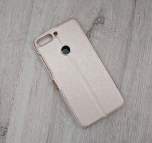 Чехол (книжка) с окошком для Huawei Y7 2018 / Y7 Prime 2018 / Honor 7C Pro - Gold
