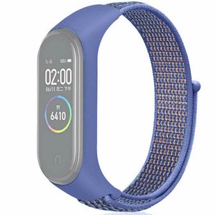 Ремешок Nylon для Xiaomi Mi Band 6 - Blue