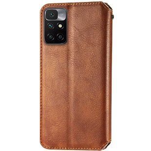 Чехол книжка GETMAN Cubic для Xiaomi Redmi 10 - Brown