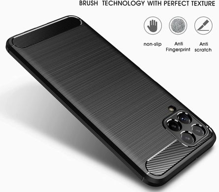 Захисний чохол Hybrid Carbon для Samsung Galaxy M32 - Black