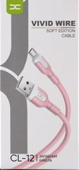 Дата кабель DC Vivid USB to MicroUSB 2A - Pink