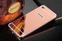 Металлический чехол для Lenovo S90 Sisley "розовый зеркальный"