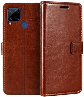 Чехол-книжка JR Original для Realme C12/C15/Narzo 30A - Brown