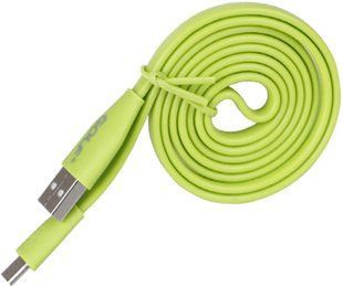 Кабель GOLF GC-03M Flat Micro-USB - Green