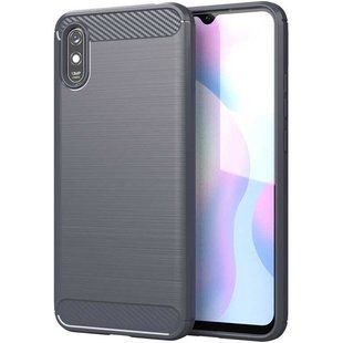 TPU чохол Slim Carbon для Xiaomi Redmi 9A - Grey