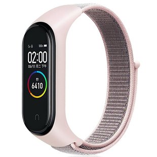 Ремешок Nylon для Xiaomi Mi Band 6 - Pink