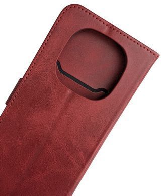 Чохол-книжка JR Original для Xiaomi Redmi Note 15 - Dark Red