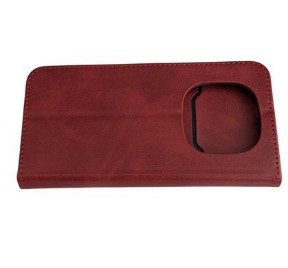 Чохол-книжка JR Original для Xiaomi Redmi Note 15 - Dark Red