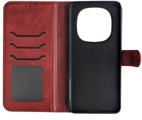 Чохол-книжка JR Original для Xiaomi Redmi Note 15 - Dark Red
