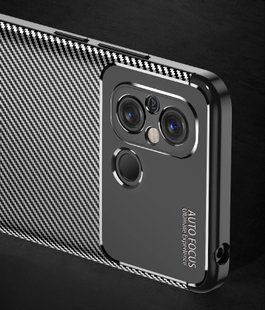 Захисний чохол Hybrid Carbon для Xiaomi Redmi 12C - Navy Black