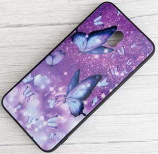 TPU+Glass чехол Twist для Xiaomi Redmi 8a - Purple