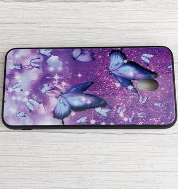 TPU+Glass чехол Twist для Xiaomi Redmi 8a - Purple