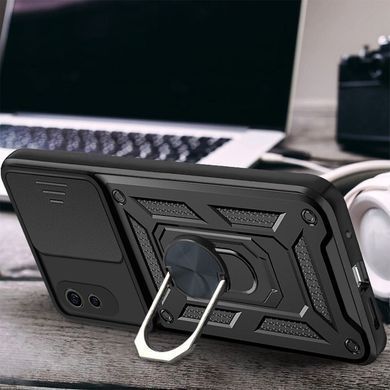 Ударопрочный чехол GETMAN Ring для Xiaomi Redmi 9A - Camshield Black
