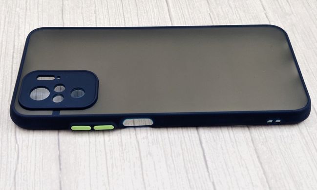 Накладка TPU Matte Case для Xiaomi Redmi Note 10 / Note 10s - Blue