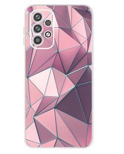 Силіконовий (TPU) чохол із малюнком для Samsung Galaxy A23 - Світлі квадратики
