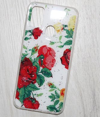 Силиконовый чехол с рисунком для Samsung Galaxy M30S - Розы