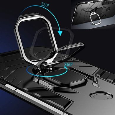 Ударопрочный чехол Transformer Ring для Xiaomi Redmi 9A - Black