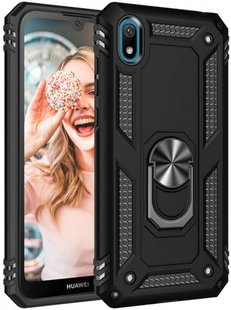 Ударопрочный чехол с подставкой для Huawei Y5 2019 / Honor 8S - Navy Black