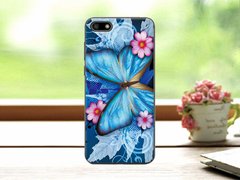 Силиконовый чехол с рисунком для Huawei Y5 2018 / Honor 7A - Яркая бабочка