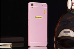 Металлический чехол для Lenovo A7000 (K3 Note) "розовый"