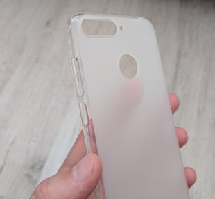 Матовый TPU чехол для Huawei Honor 7C - White