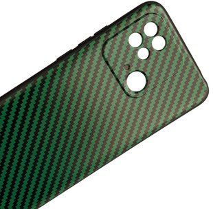 Защитный чехол Hybrid Carbon для Xiaomi Redmi 10С - Green