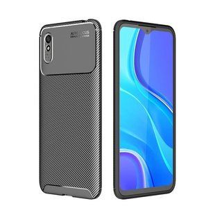Чехол Premium Carbon для Xiaomi Redmi 9A - Black