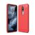 Силиконовый чехол Hybrid Carbon для Nokia 5.1 Plus - Red