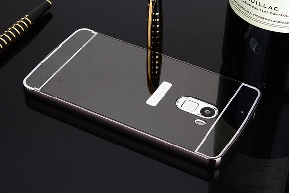 Металлический чехол для Lenovo Vibe X3 Lite/A7010/K4 Note "черный зеркальный"