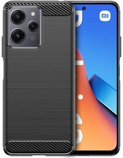 Захисний чохол Hybrid Carbon для Xiaomi Redmi 12 - Black