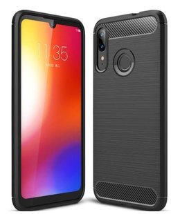 Силиконовый чехол Hybrid Carbon для Motorola Moto E6 Plus