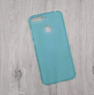 Матовый TPU чехол для Huawei Honor 7C - Blue