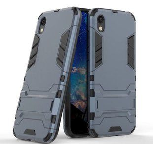 Ударопрочный чехол с подставкой для Huawei Y5 2019 / Honor 8S - Dark Blue