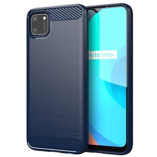 TPU чехол Slim Carbon для Realme C11 (2020) - Dark Blue