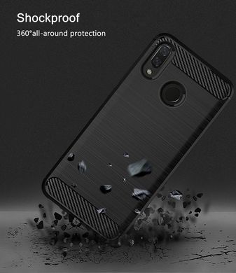 Защитный чехол Hybrid Carbon для Xiaomi Redmi Note 7 / Note 7 Pro - Black