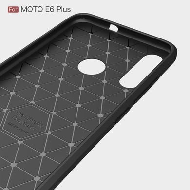Силиконовый чехол Hybrid Carbon для Motorola Moto E6 Plus