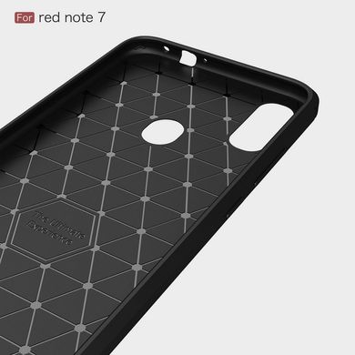 Защитный чехол Hybrid Carbon для Xiaomi Redmi Note 7 / Note 7 Pro - Red
