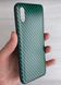 TPU чехол Lite Carbon для Xiaomi Redmi 9A  - Green (14968). Фото 2 из 4