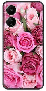 Силіконовий чохол з малюнком для Xiaomi Redmi 13C - Рожевий