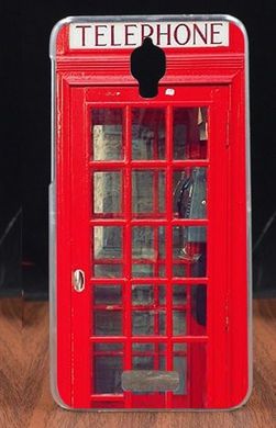 Чехол с рисунком для Lenovo S660 - Телефонная будка красная