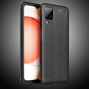 Чехол Hybrid Leather для Samsung Galaxy A12/M12 - Black