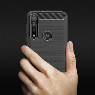 Защитный чехол Hybrid Carbon для Motorola Moto G8 Plus