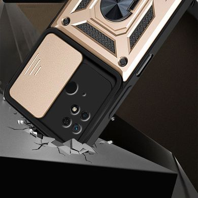 Удароміцний чохол Hybrid Ring Camshield для Xiaomi Redmi 10C - Gold