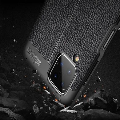 Чохол Hybrid Leather для Samsung Galaxy A12/M12 - Black