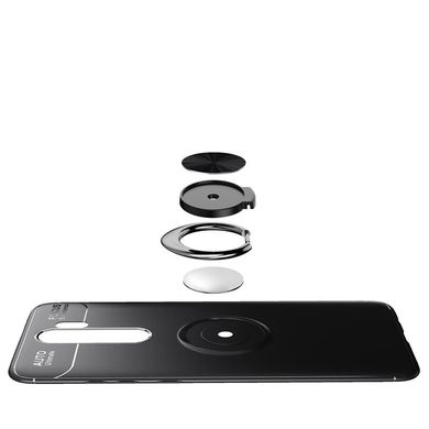 Чехол Hybrid Ring с магнитным держателем для Xiaomi Redmi Note 8 Pro - Black