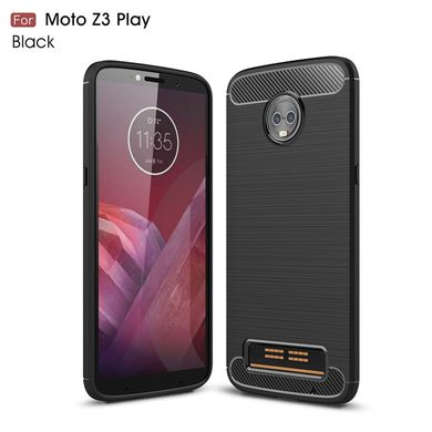 Силиконовый чехол Hybrid Carbon для Motorola Moto Z3 Play